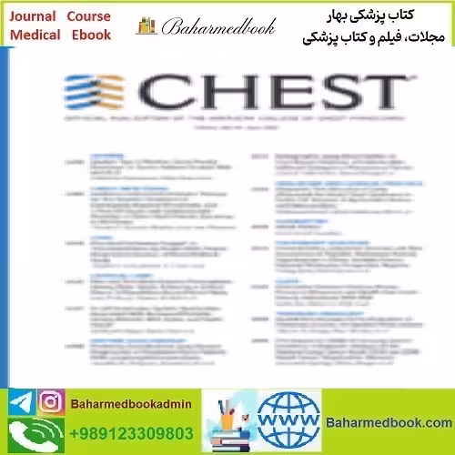 Chest Volume 162 Issue 1 to 6 2022 TRUE PDF price 10€ - کتاب پزشکی بهار