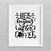 تابلو مدل نوشته انگلیسی طرح COFFEE کد 727