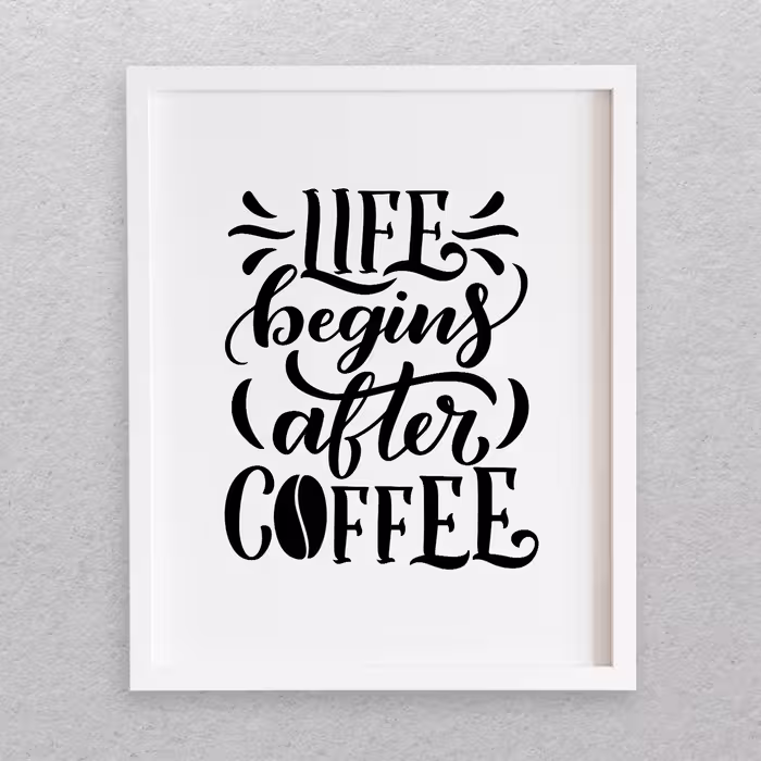 تابلو مدل نوشته انگلیسی طرح COFFEE کد 727