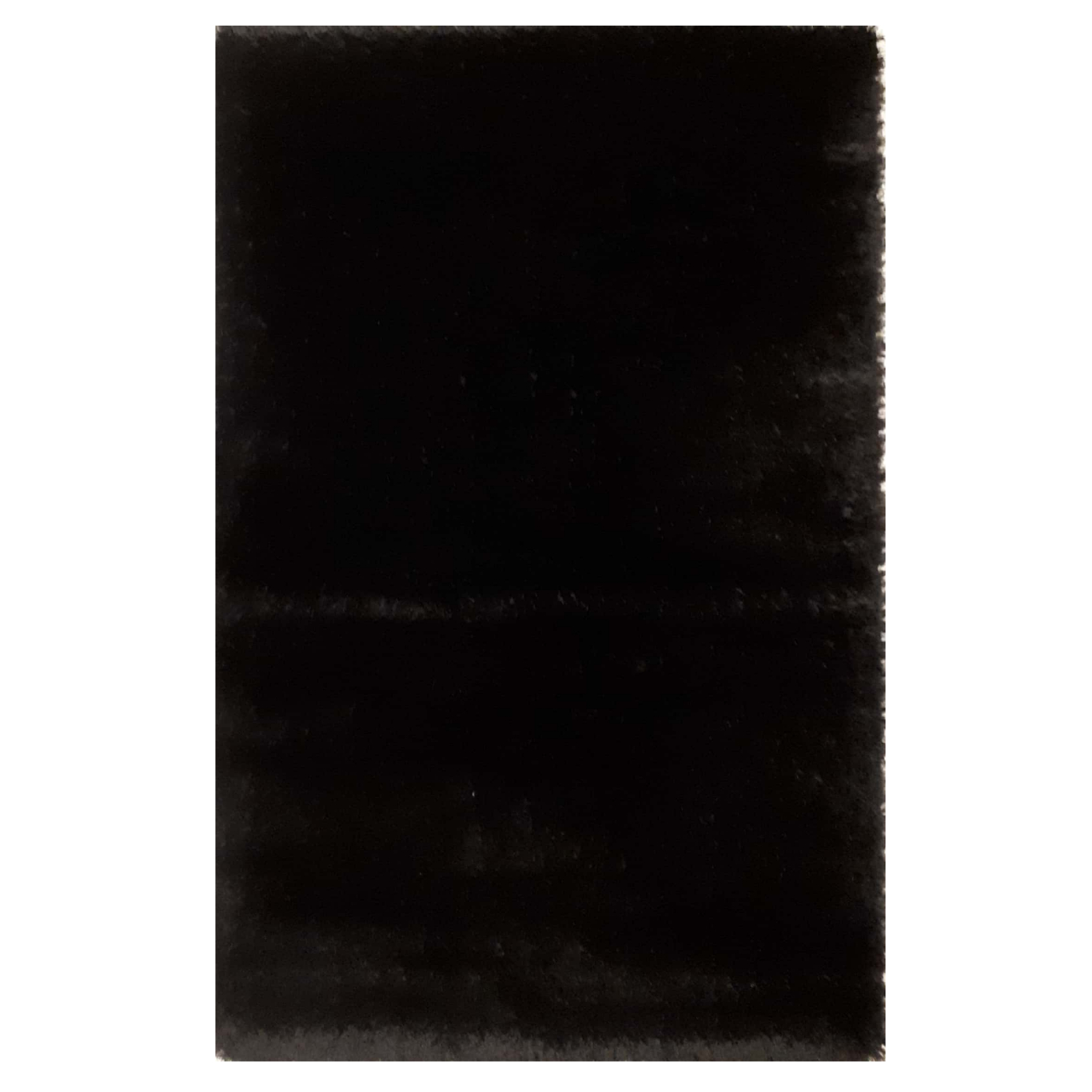 فرش ماشینی طرح شگی کد 5013 زمینه مشکی