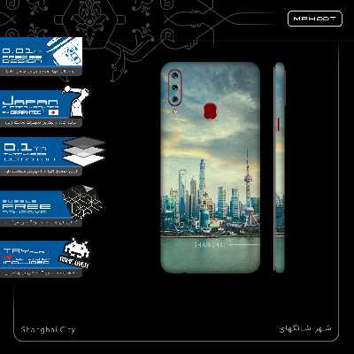 برچسب پوششی ماهوت مدل Shanghai City-FullSkin مناسب برای گوشی موبایل سامسونگ Galaxy A20s