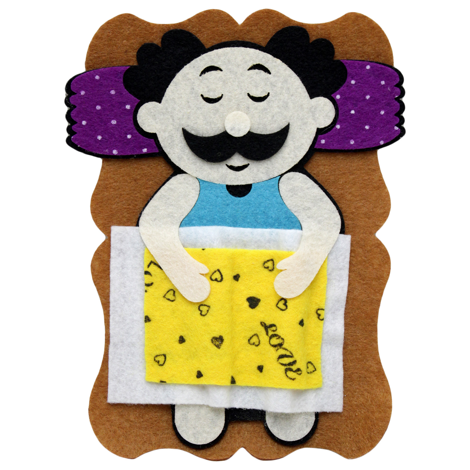 نشانگر اتاق خواب مدل مرد سیبیلو