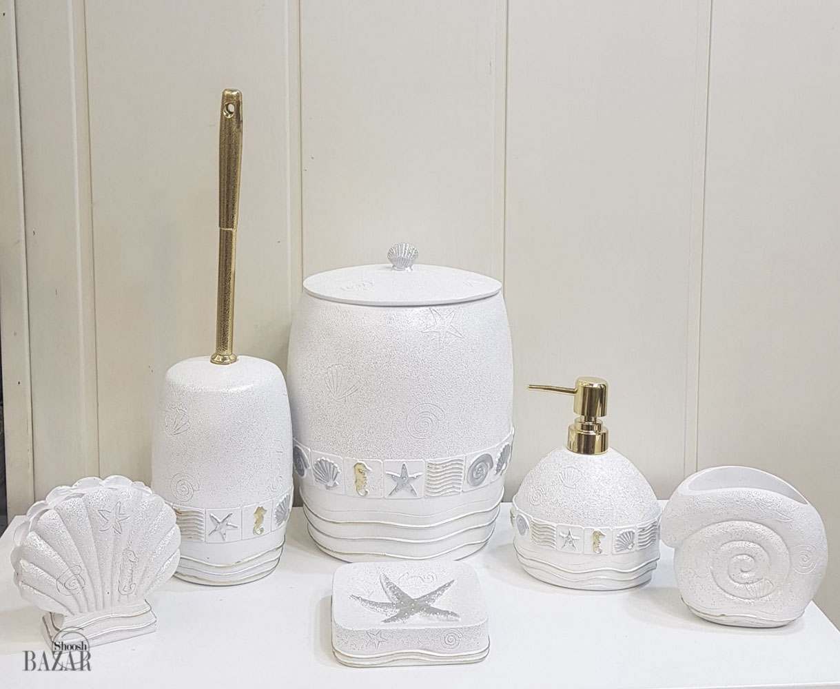 ست سرویس بهداشتی 6 پارچه مدل دریا کد 102