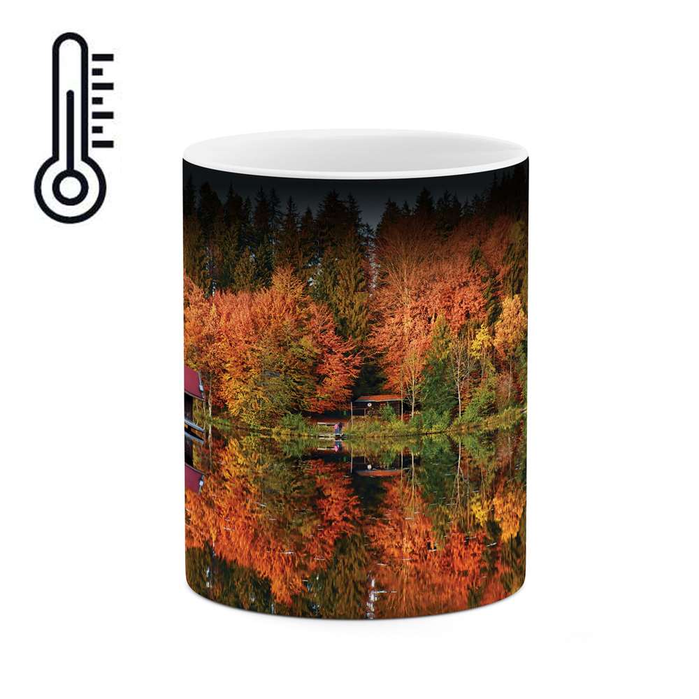 ماگ حرارتی طرح پاییزی مدل mgp00403