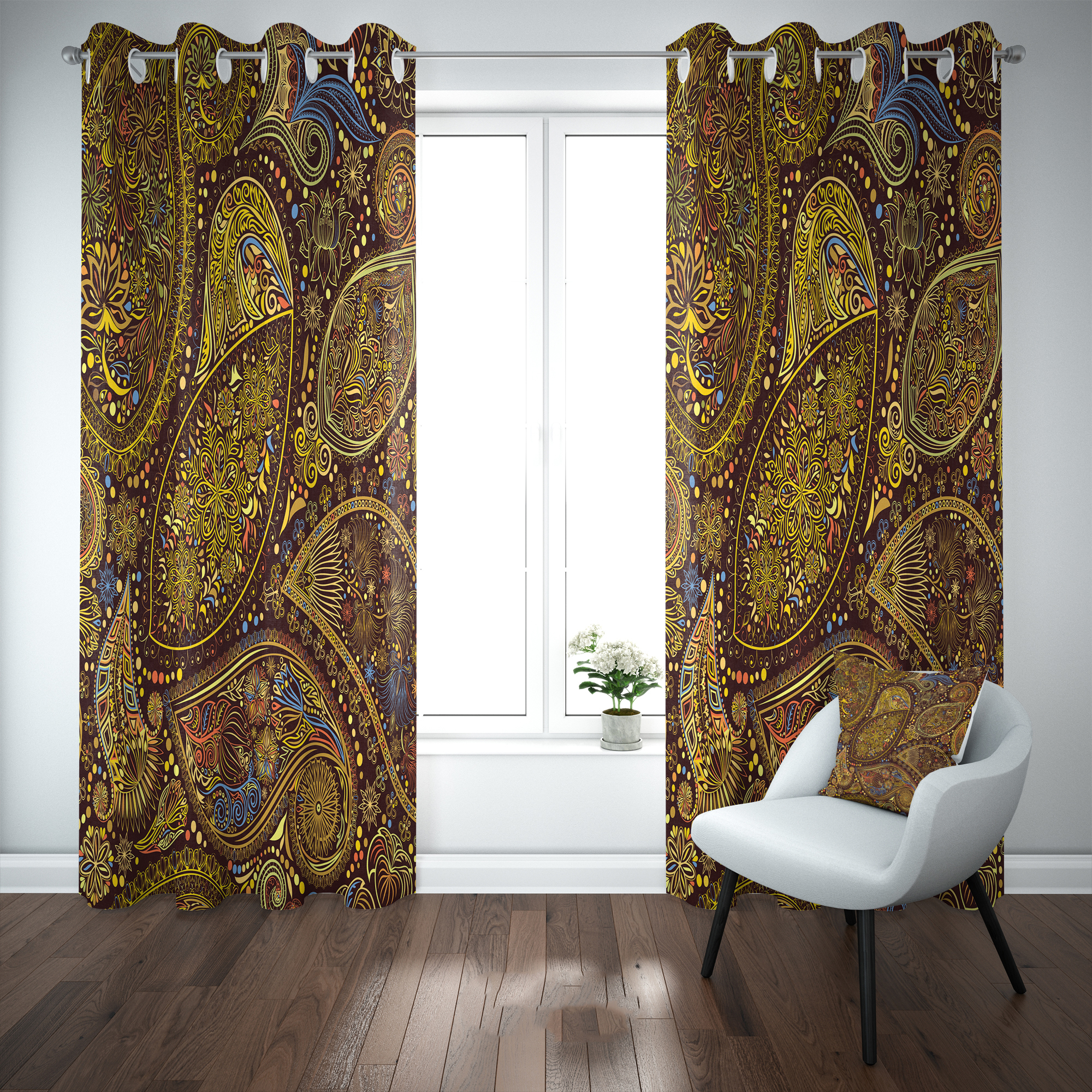 پرده مدل b2056 سایز 140×280 سانتی متر