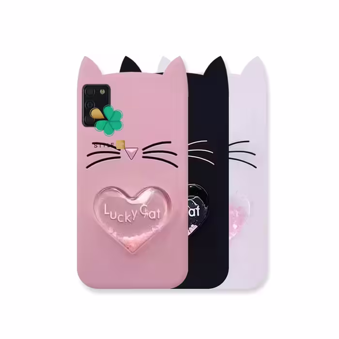 کاور آکواریومی گوشی سامسونگ Galaxy A03s طرح Lucky Cat