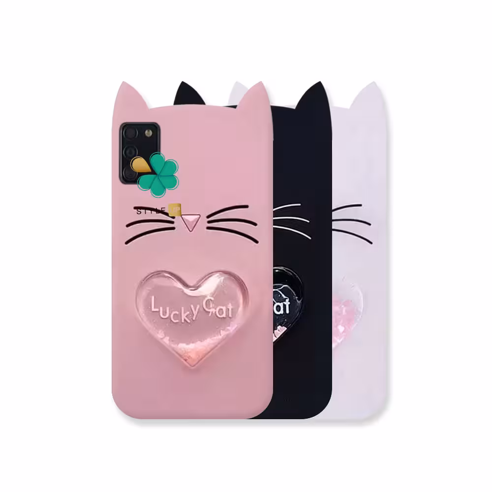 کاور آکواریومی گوشی سامسونگ Galaxy A03s طرح Lucky Cat