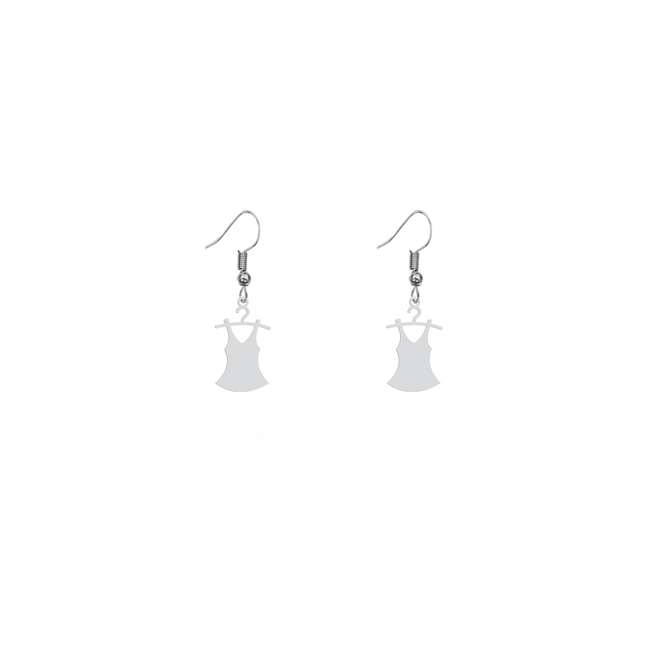 گوشواره هایکا گالری طرح لباس و رخت آویز کد ha701