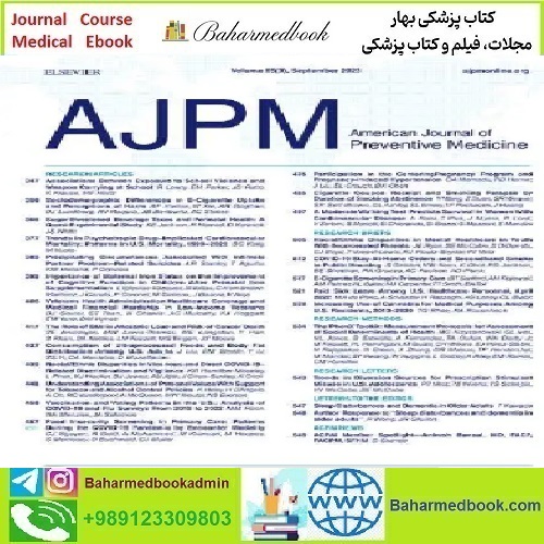 American Journal of Preventive Medicine Volume 65 Issue 1 to 3