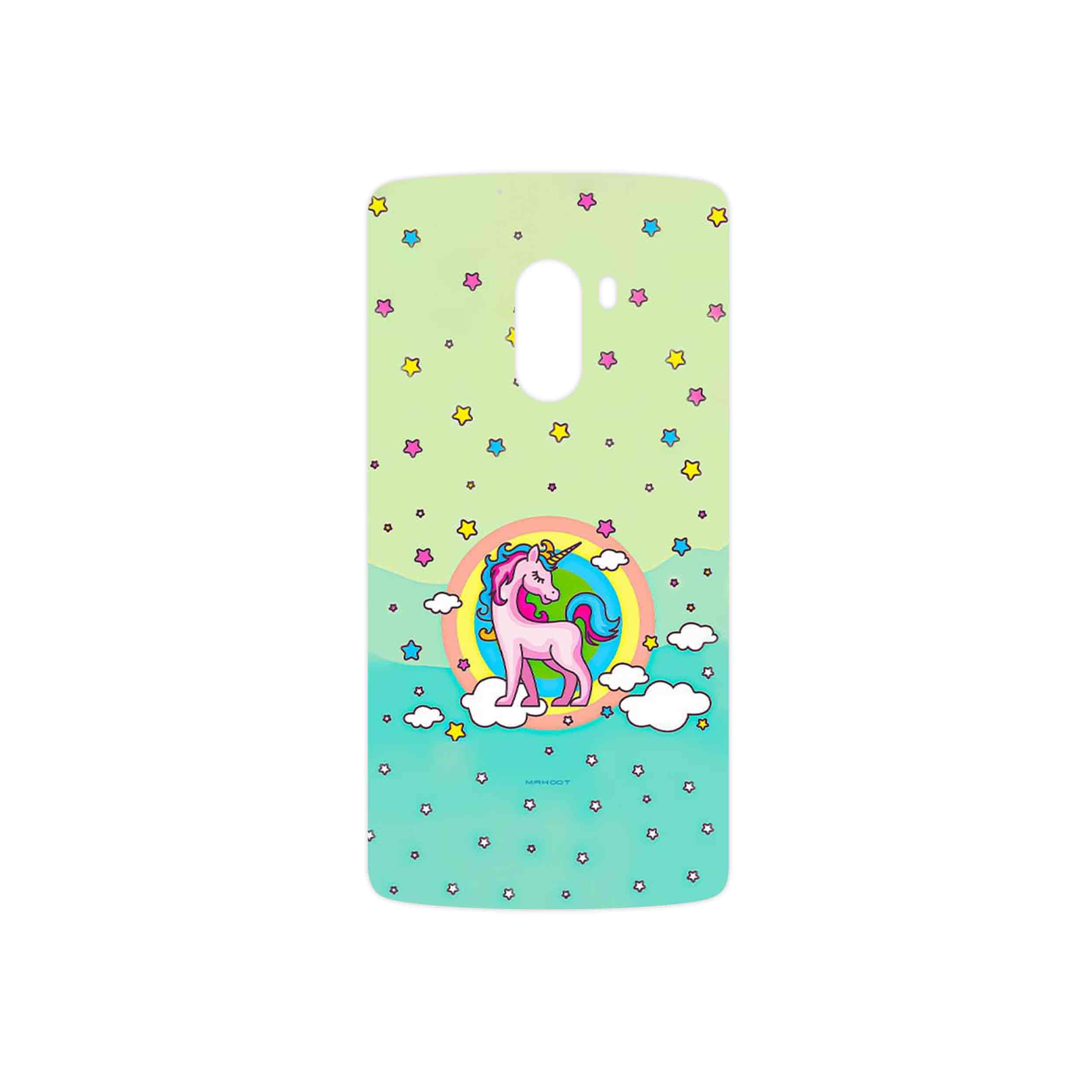 برچسب پوششی ماهوت مدل Rainbow unicorn adventure مناسب برای گوشی موبایل لنوو A7010