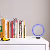 چراغ رومیزی ریموت دار مدل CIRCLE-GL_BL-GLASS