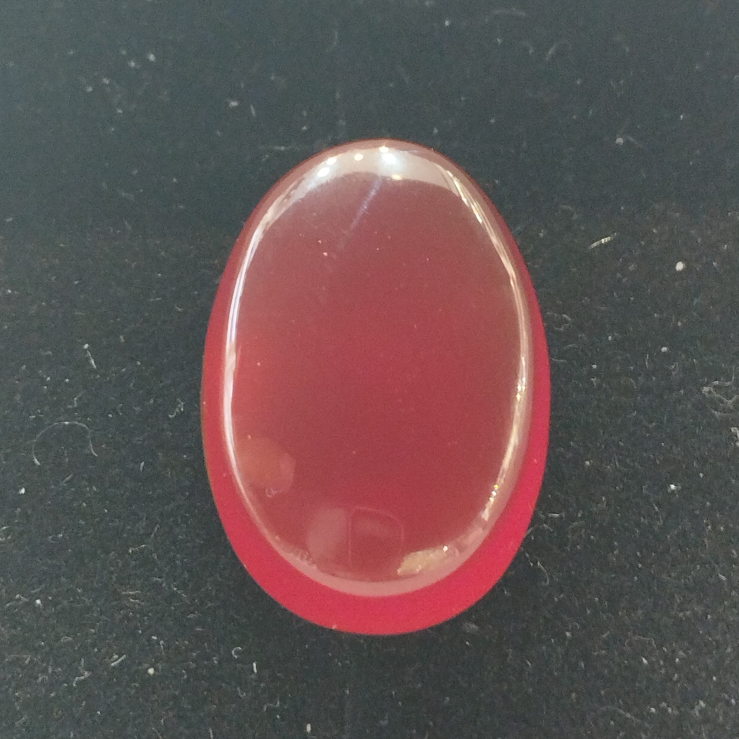 سنگ عقیق سرخ  مدل بیضی کد 1