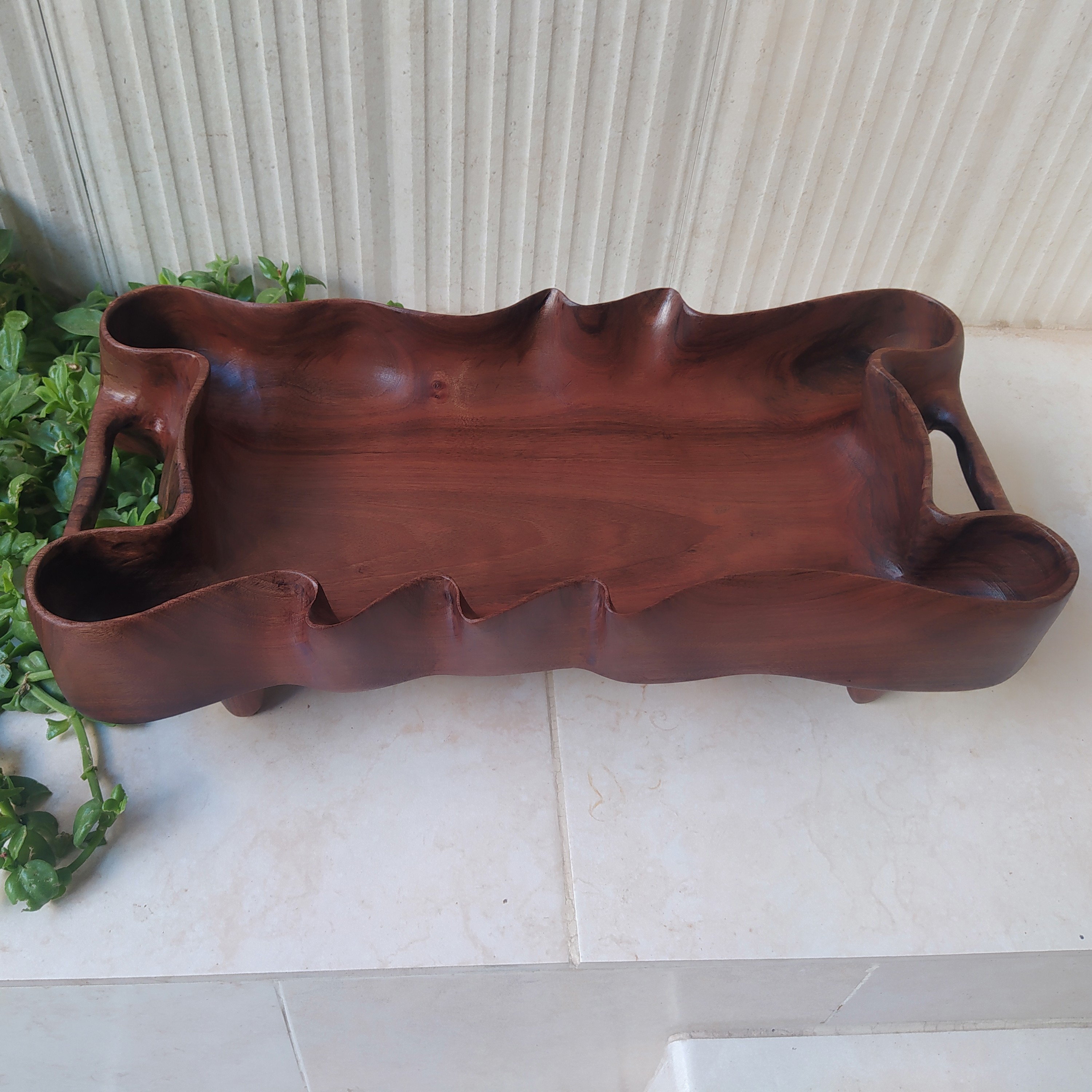 ظرف پذیرایی چوبی دفرمه