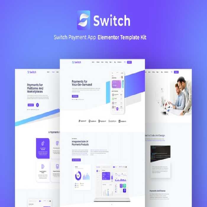 دانلود کیت تمپلیت Switch برای المنتور