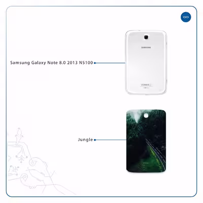 برچسب پوششی ماهوت مدل Jungle مناسب برای تبلت سامسونگ Galaxy Note 8.0 2013 N5100