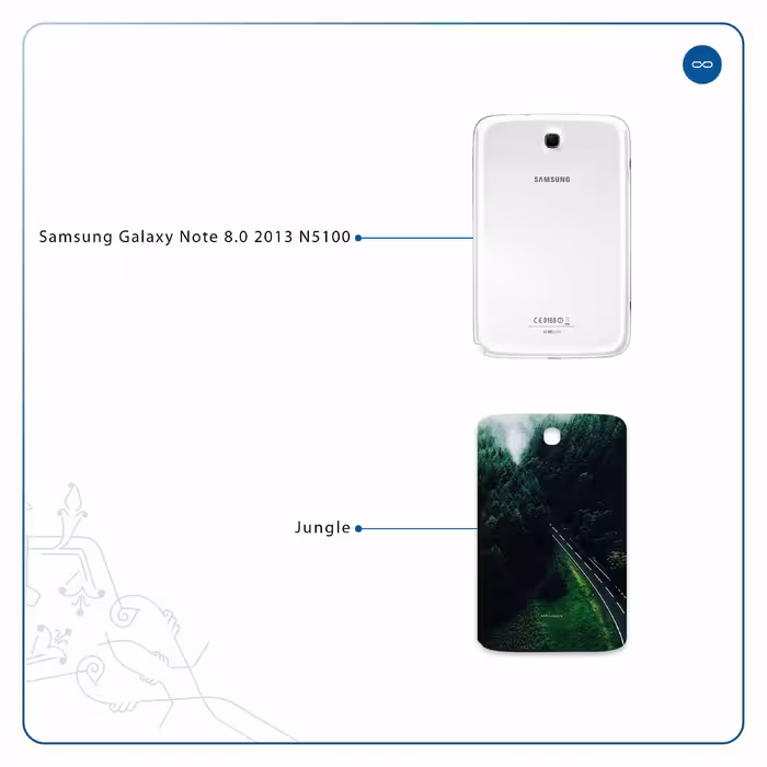 برچسب پوششی ماهوت مدل Jungle مناسب برای تبلت سامسونگ Galaxy Note 8.0 2013 N5100