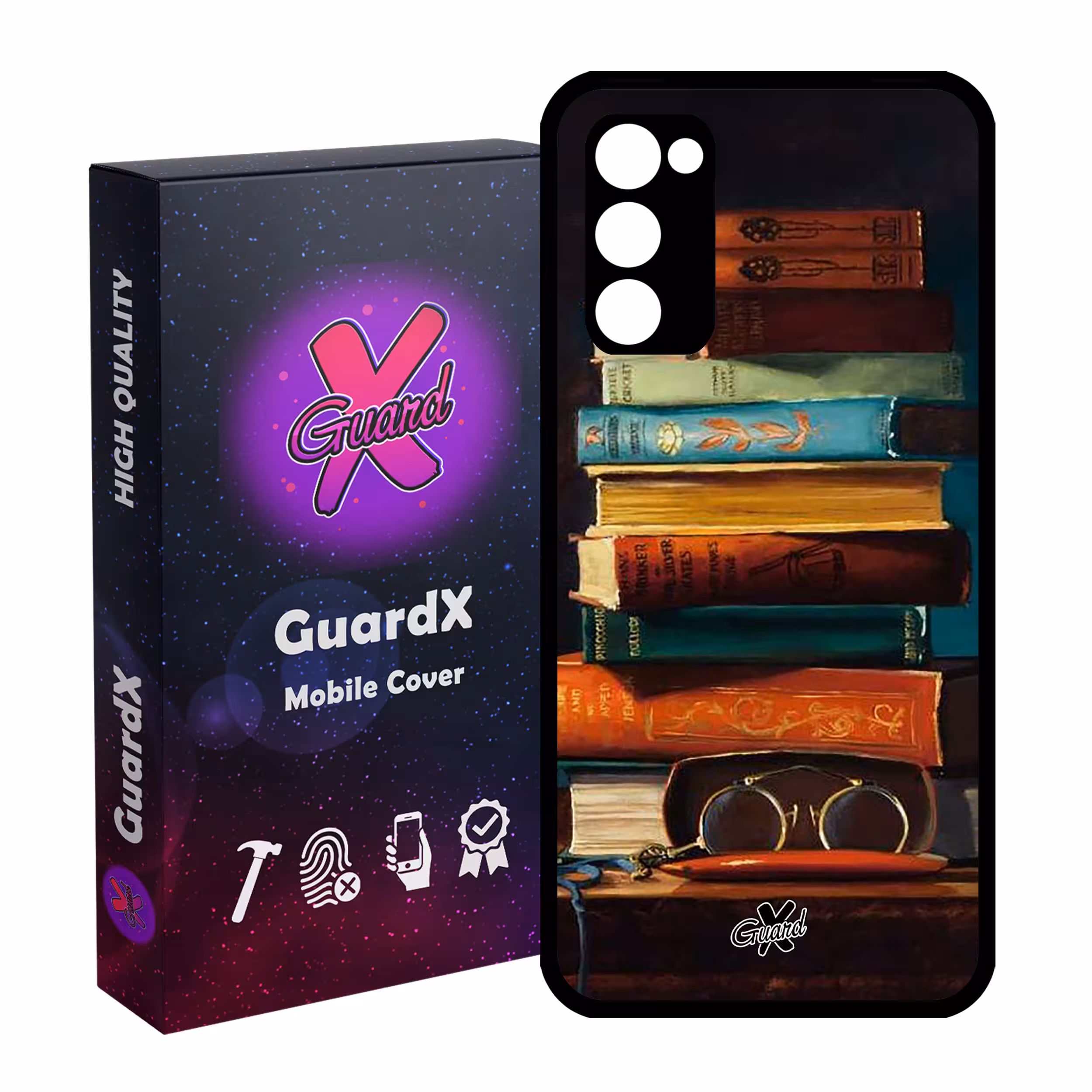 کاور گارد ایکس طرح کتاب مدل Glass10299 مناسب برای گوشی موبایل سامسونگ Galaxy S20 FE