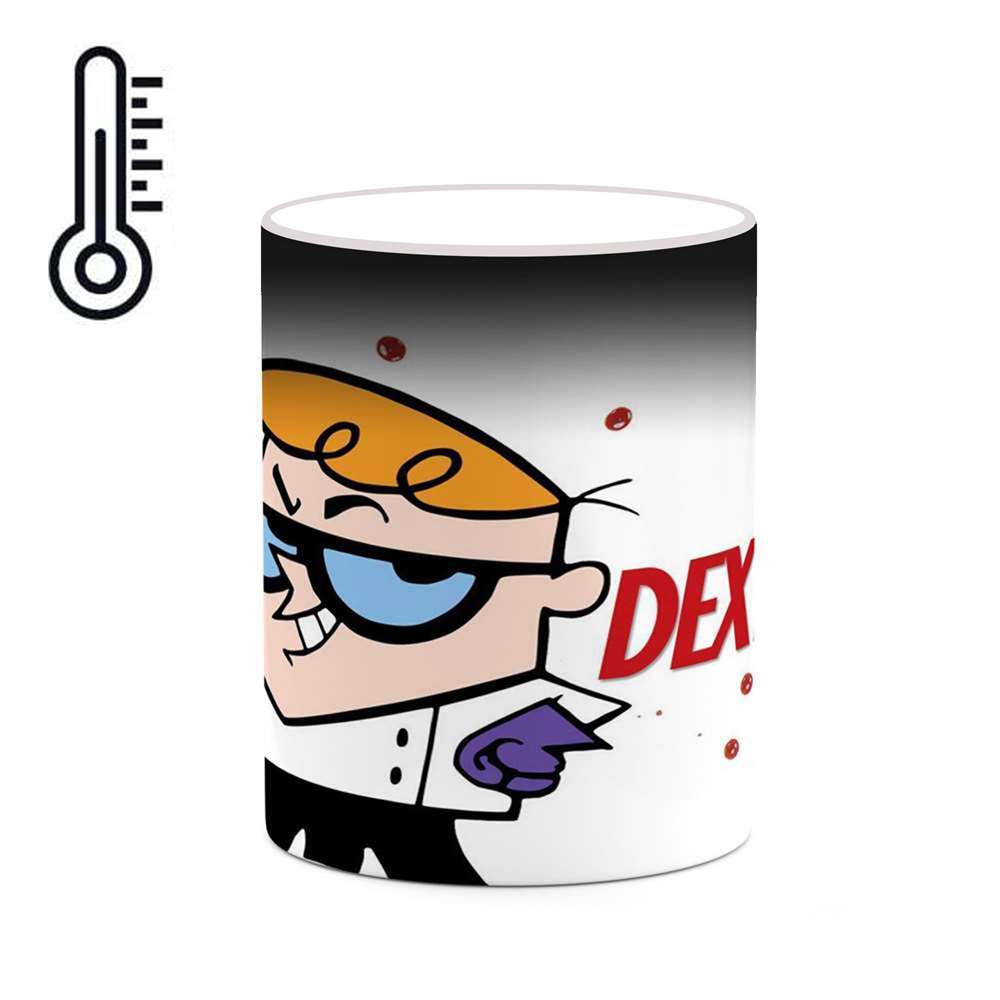ماگ حرارتی کاکتی طرح کارتون Dexter Laboratory مدل mgh22466
