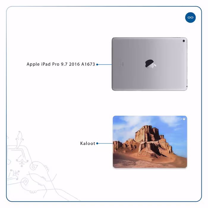 برچسب پوششی ماهوت مدل Kaloot مناسب برای تبلت اپل iPad Pro 9.7 2016 A1673