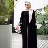 مانتو عبایی الیزه دلارا کد 97028