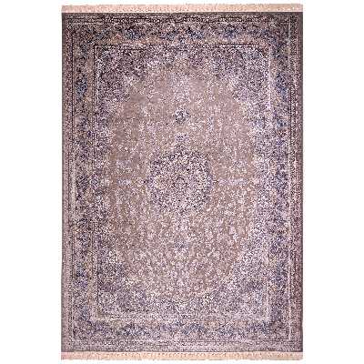 فرش ماشینی زمرد مشهد مدل 50001 زمینه بژ