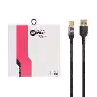 کابل شارژ تایپ سی سوپرفست میلر 6A نایلون بافت 60Wمدل CA-1624
