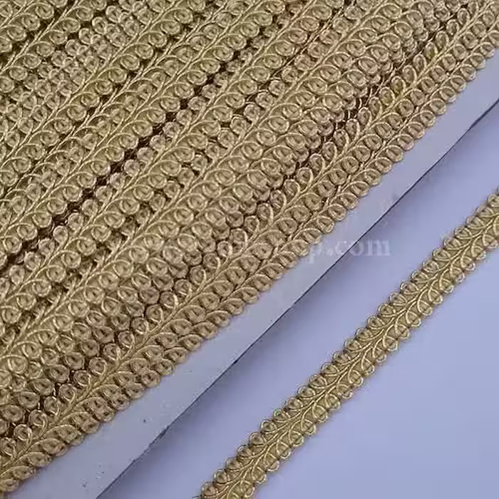 یراق نوار ماری زری دار 1.3 طلایی کد 701