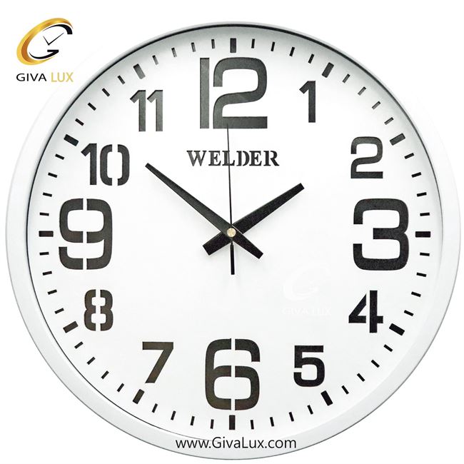 ساعت دیواری اورجینال ولدر PVC سفید| کد رفرنس 607