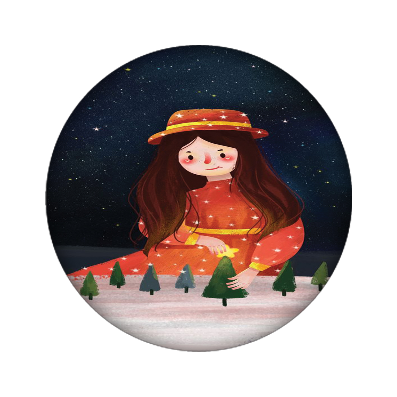 استیکر لپ تاپ طرح دختر کد 3467