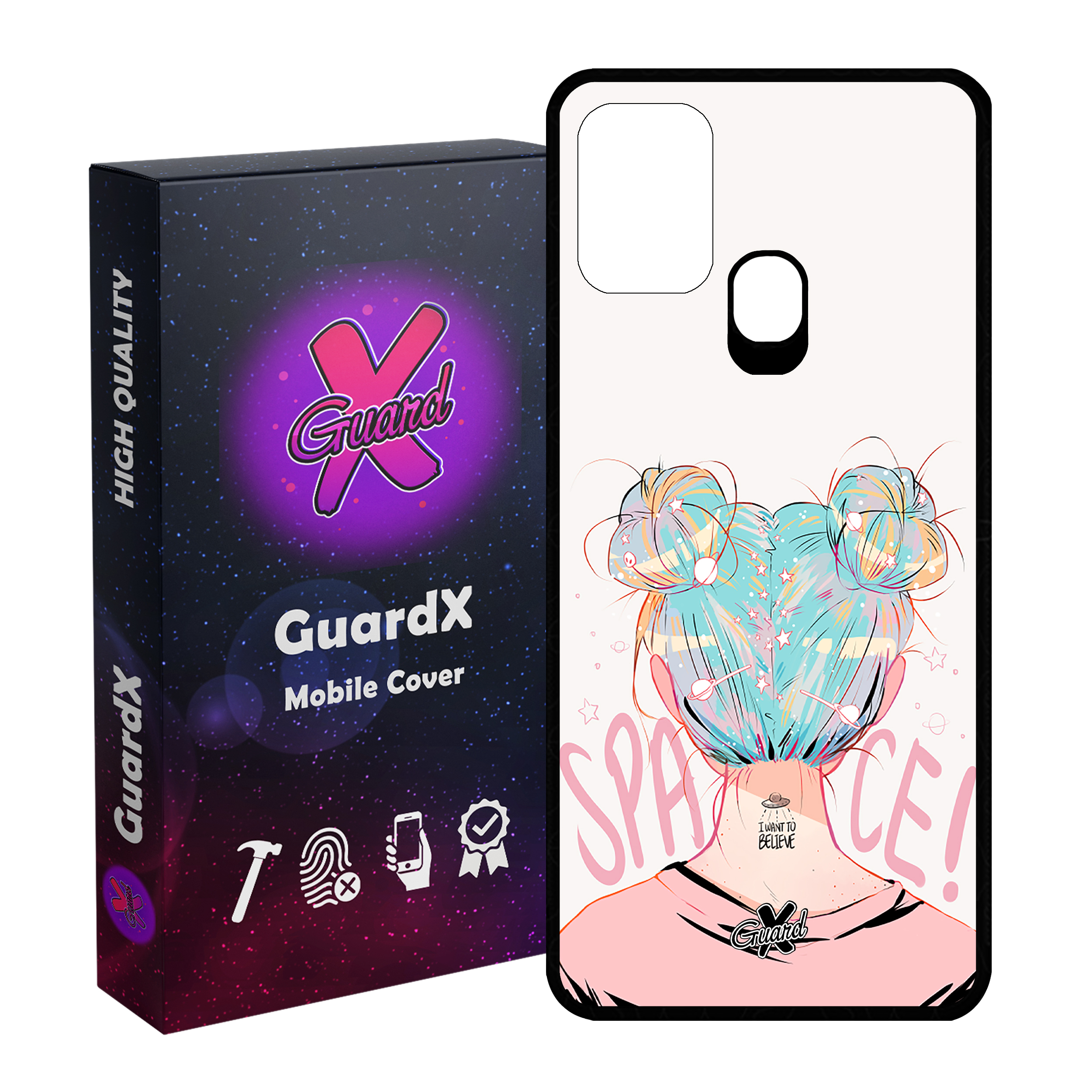 کاور گارد ایکس طرح دختر مدل Glass10198 مناسب برای گوشی موبایل سامسونگ Galaxy M31 / M31 Prime / F41