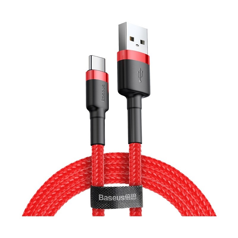 کابل تبدیل USB Type-A به USB Type-C باسئوس Cafule مدل CATKLF-C09/CG1 به طول 2 متر