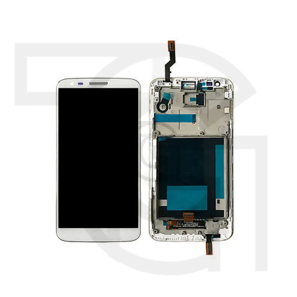 السیدی الجی (سفید)(بافریم)(D802) LCD LG G2