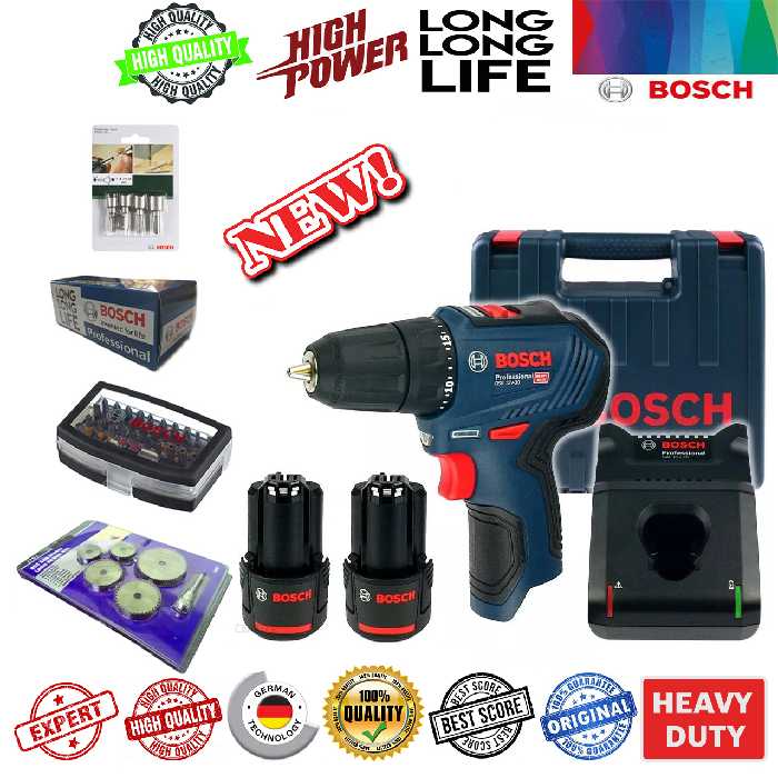 دریل پیچ گوشتی شارژِی بوش مدل GSR 12V-30 