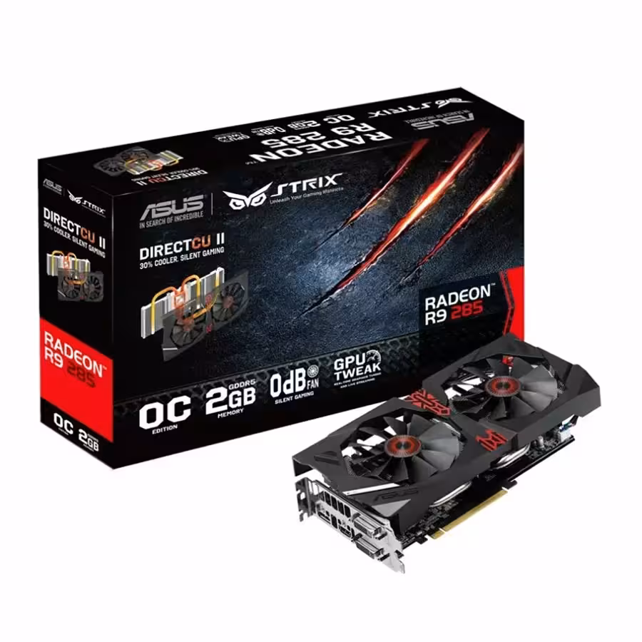 کارت گرافیک ایسوس R9 285 DCII OC STRIX 2GB GDDR5