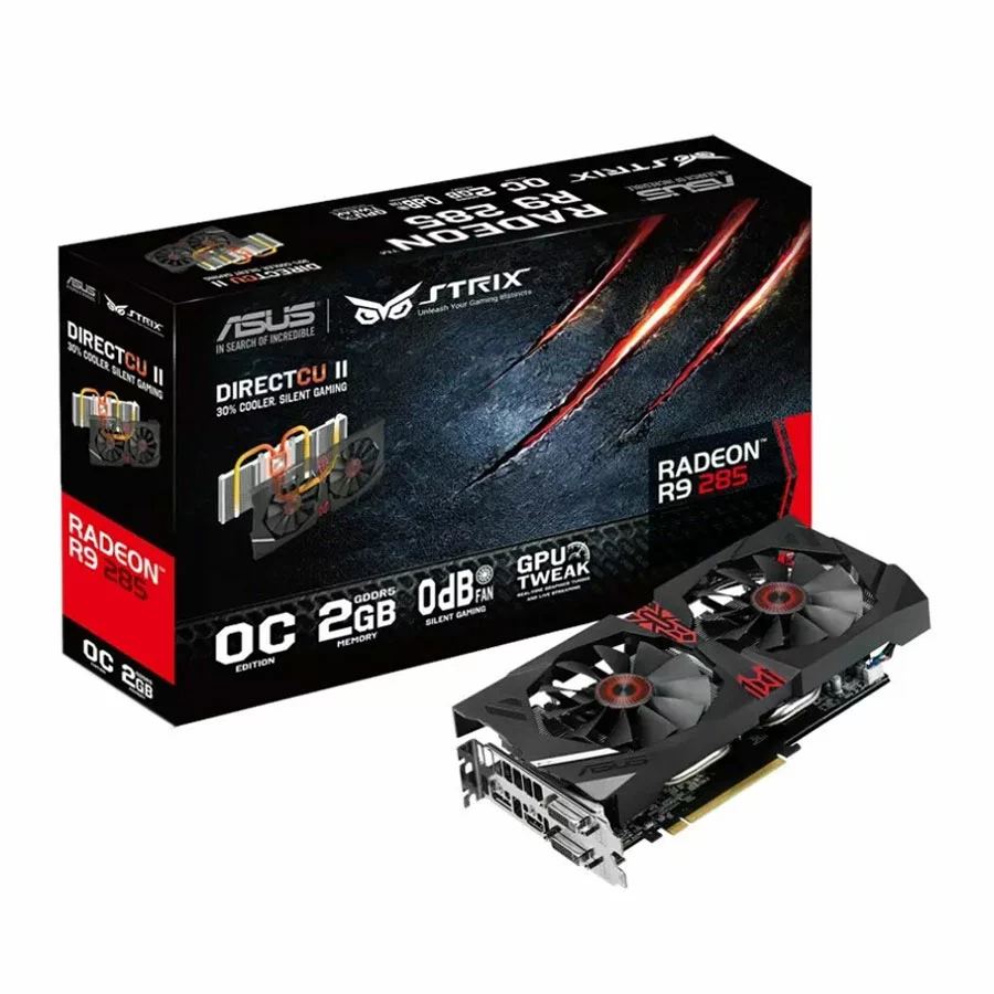 کارت گرافیک ایسوس R9 285 DCII OC STRIX 2GB GDDR5