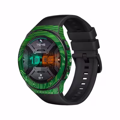 برچسب ماهوت طرح Green Printed Circuit Board مناسب برای ساعت هوشمند هوآوی Watch GT 2e