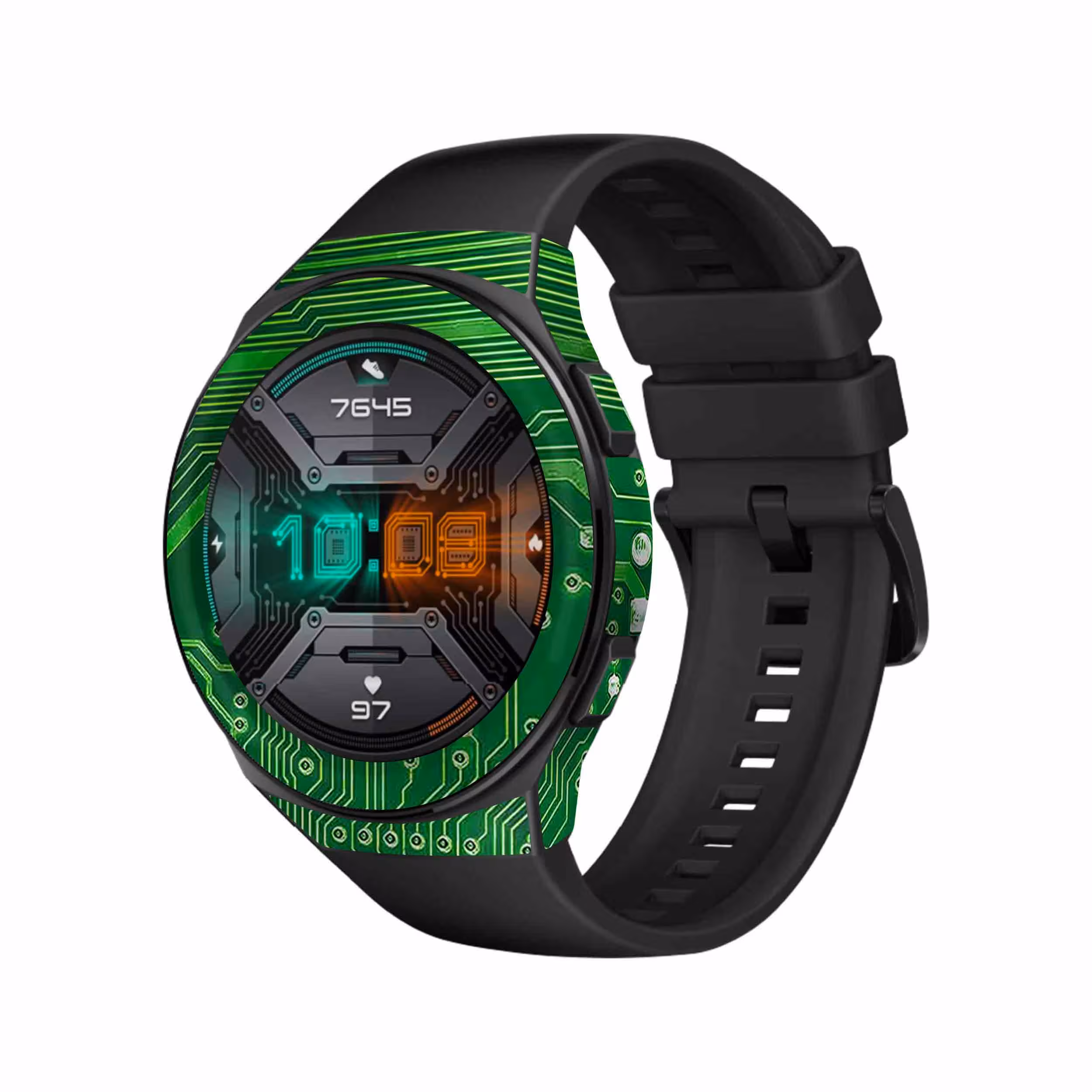 برچسب ماهوت طرح Green Printed Circuit Board مناسب برای ساعت هوشمند هوآوی Watch GT 2e