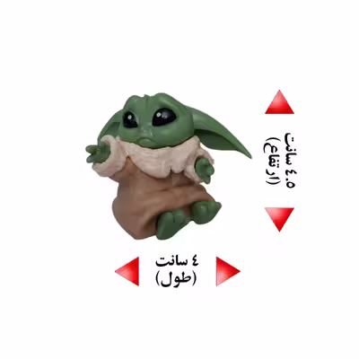 فیگور مدل بیبی یودا کد BY-63 مجموعه 6 عددی