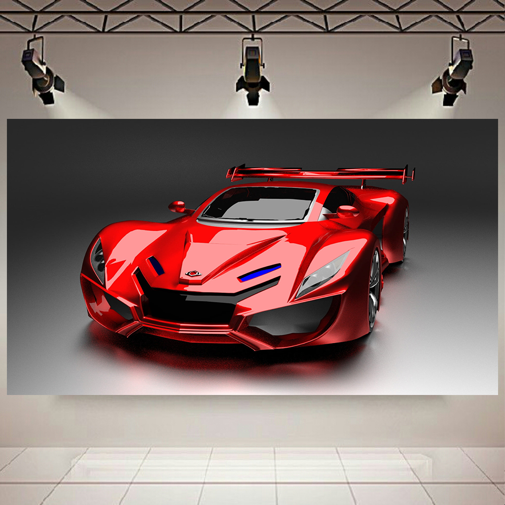 تابلو بوم طرح ماشین اسپرت کد AR9990