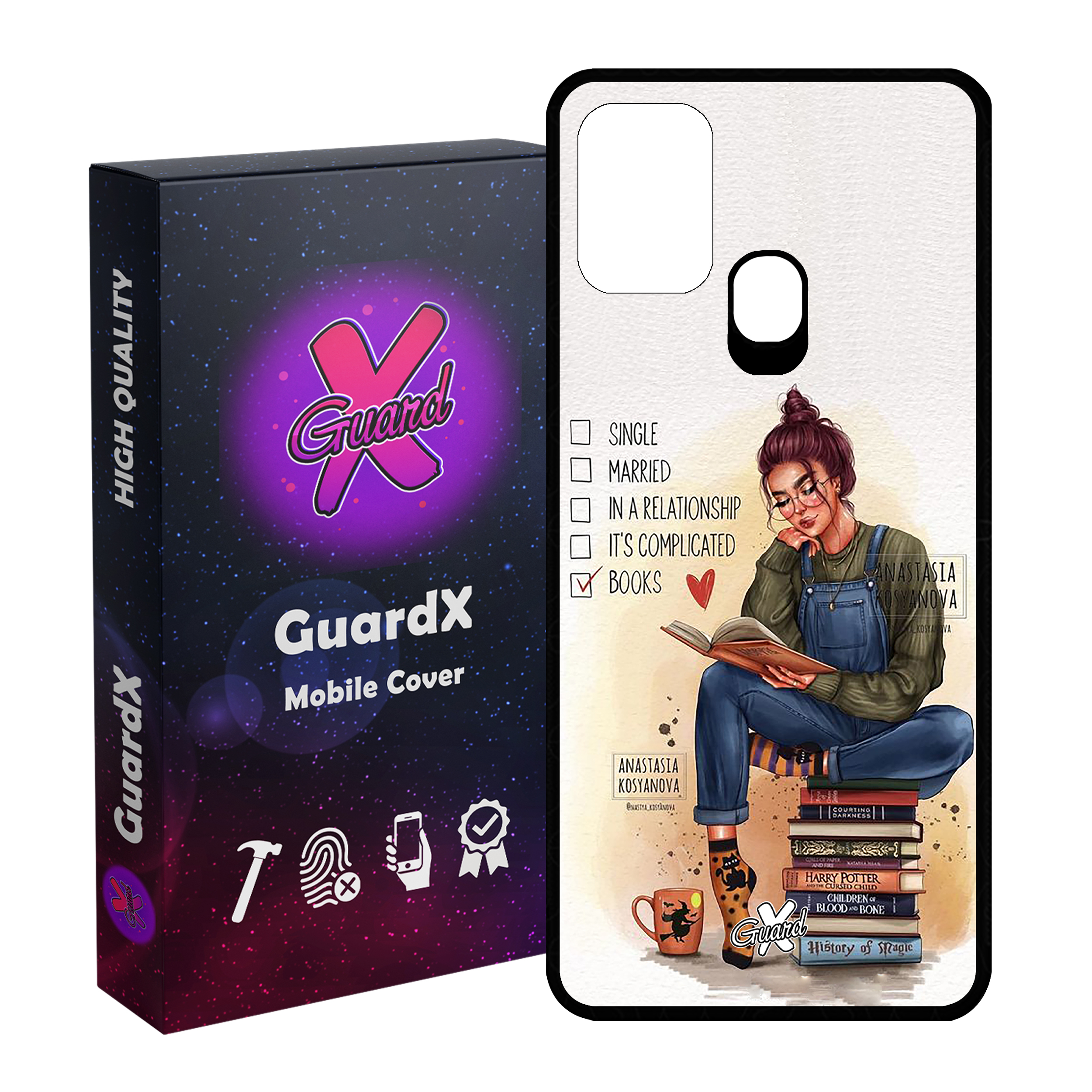 کاور گارد ایکس طرح دختر مدل Glass10286 مناسب برای گوشی موبایل سامسونگ Galaxy M31 / M31 Prime / F41