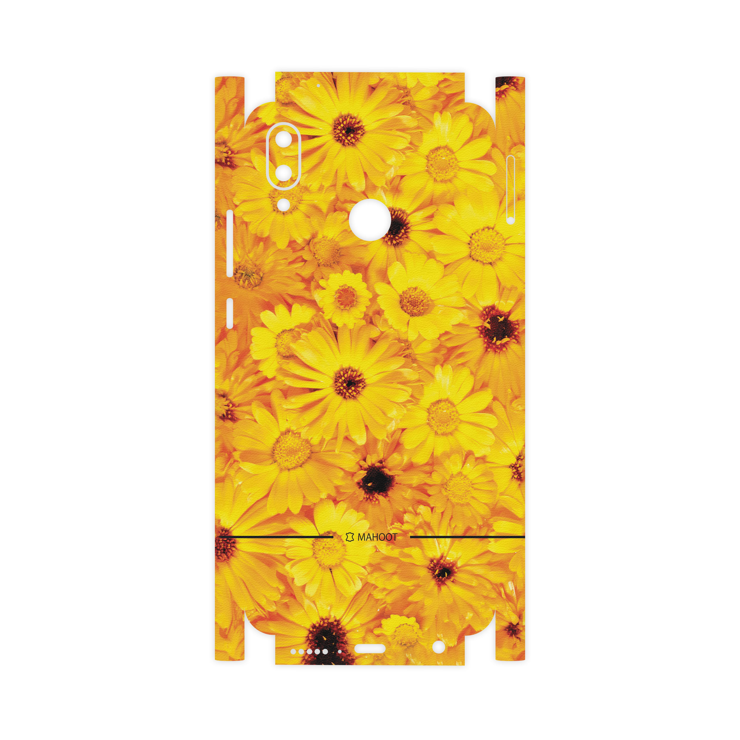 برچسب پوششی ماهوت مدل Yellow-Flower-FullSkin مناسب برای گوشی موبایل هوآوی Nova 3e