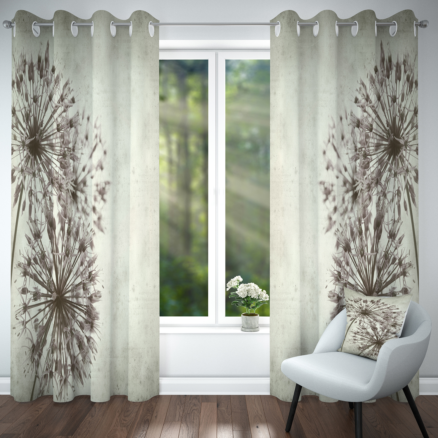 پرده مدل هازان کد 4262 سایز 140x280 سانتی متر