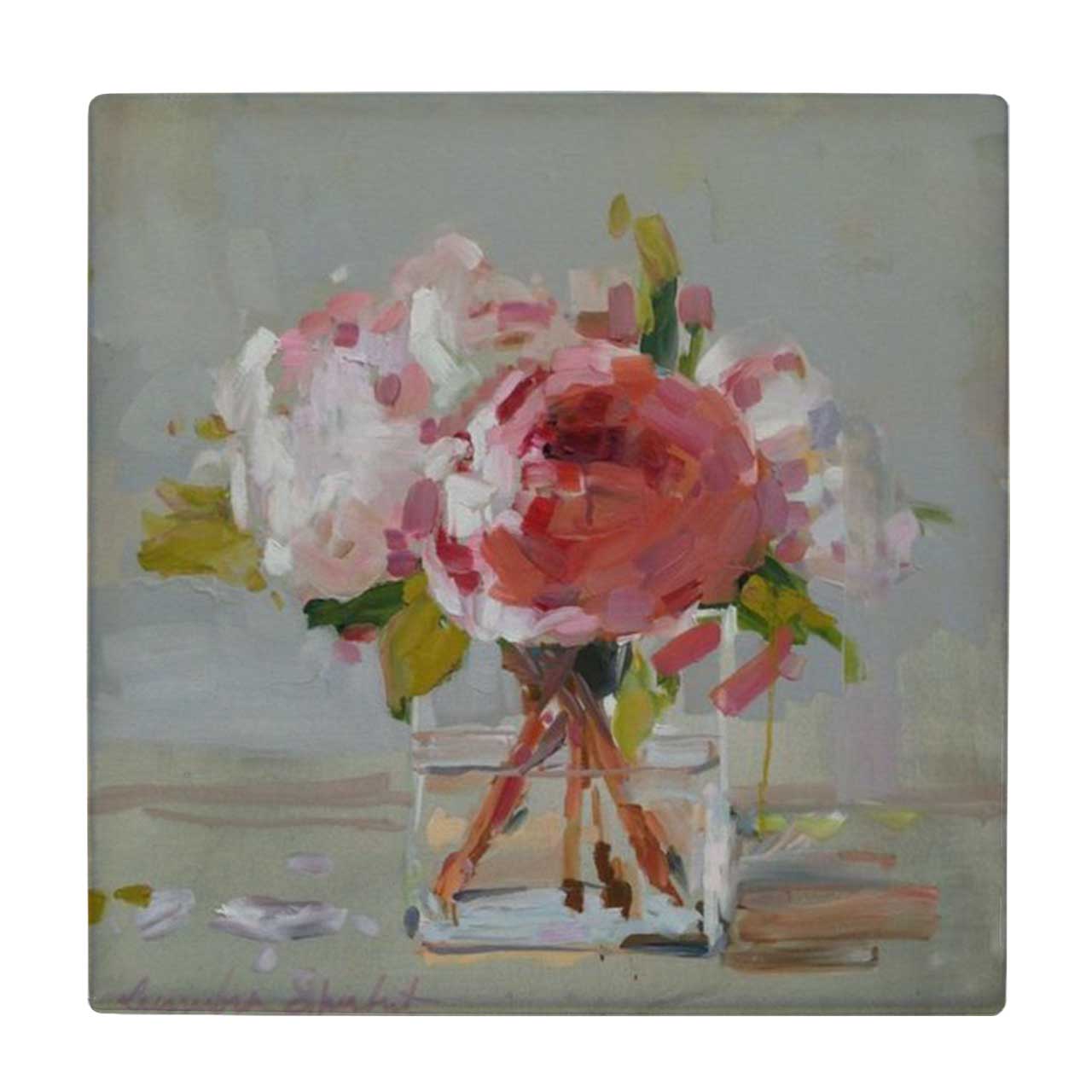 زیر لیوانی طرح نقاشی گلدان گل کد 6086866_5106