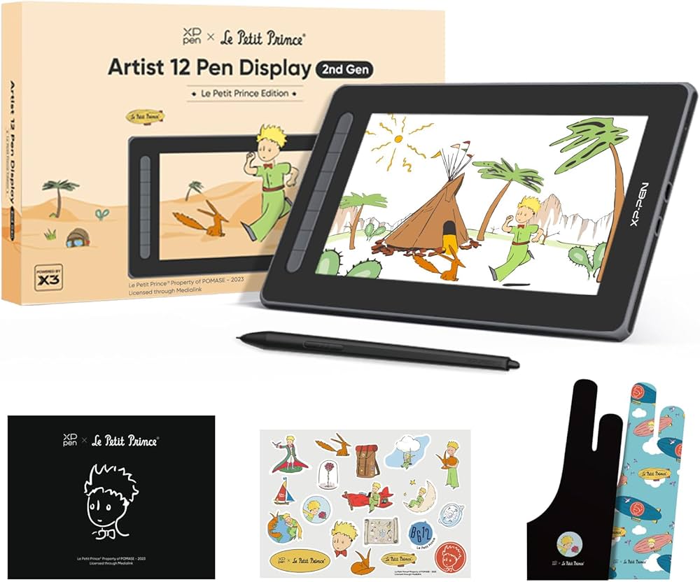 گارانتی اصلی شرکتی  ارسال فوری   تبلت گرافیکی ایکس پی پن مدل XP Pen Artist 12 2nd Gen Le Petit Prince