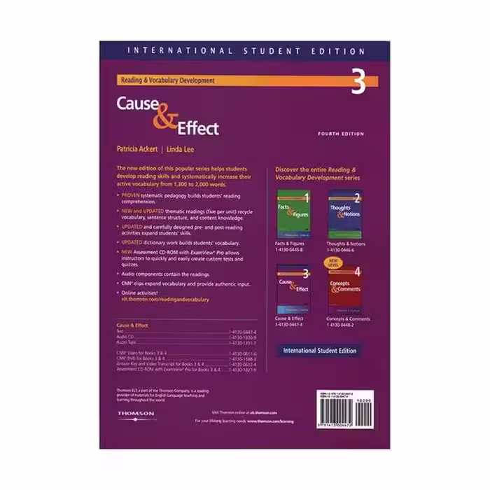 کتاب 3 Cause and Effect اثر Patricia Ackert and Linda Lee انتشارات سپاهان