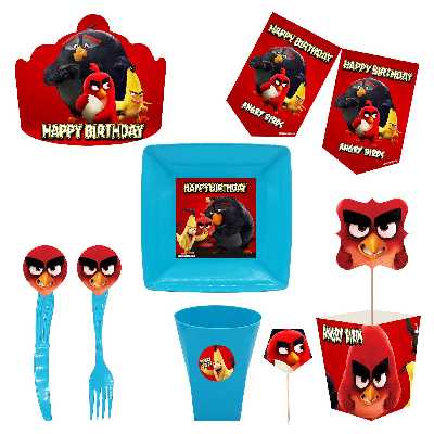 مجموعه 72 عددی تم تولد طرح پرندگان خشمگین