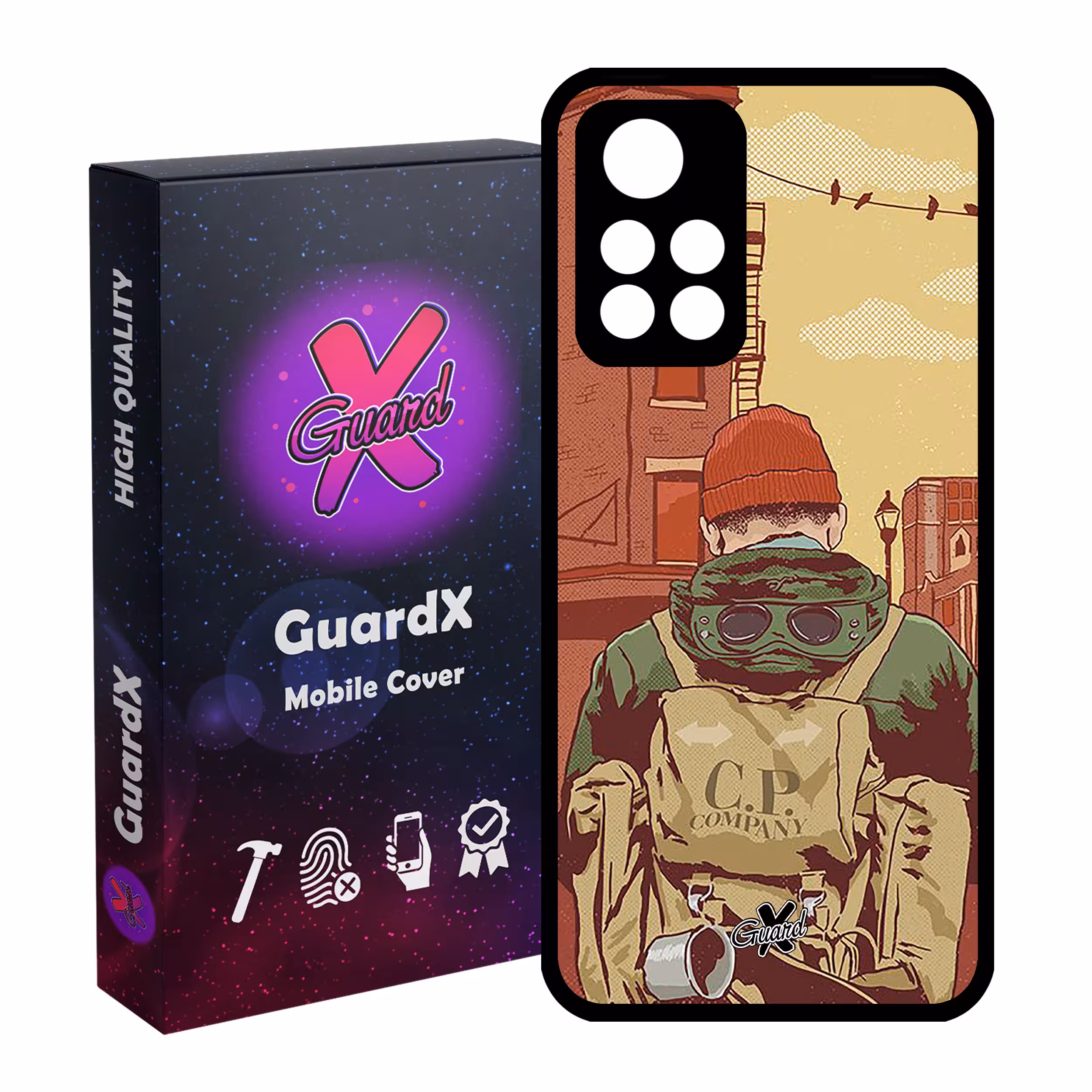 کاور گارد ایکس طرح Man مدل Glass10348 مناسب برای گوشی موبایل شیائومی Poco M4 Pro 5G/Redmi Note 11T 5G/Redmi Note 11S 5G