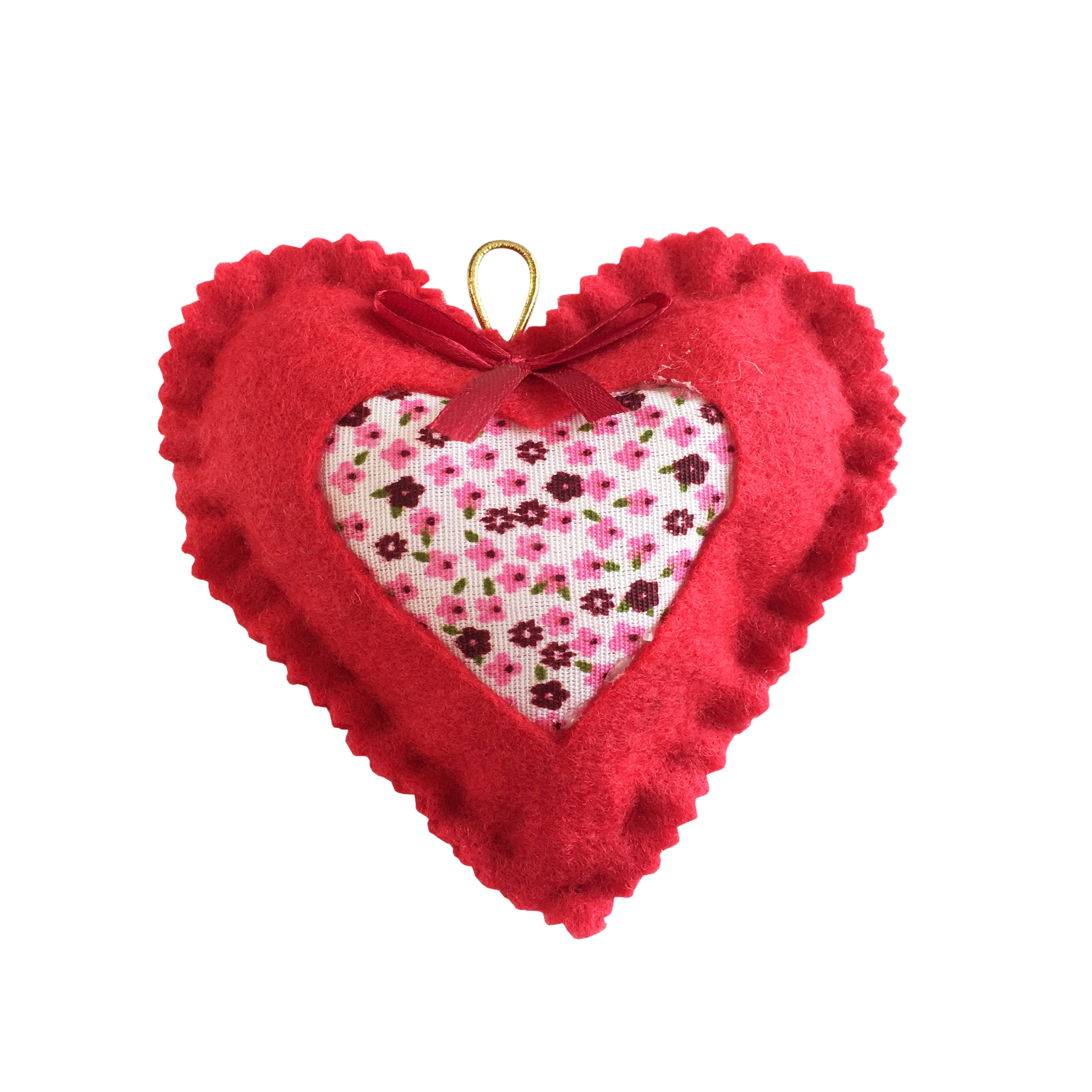 آویز تزیینی مدل قلب بالشی کد 88