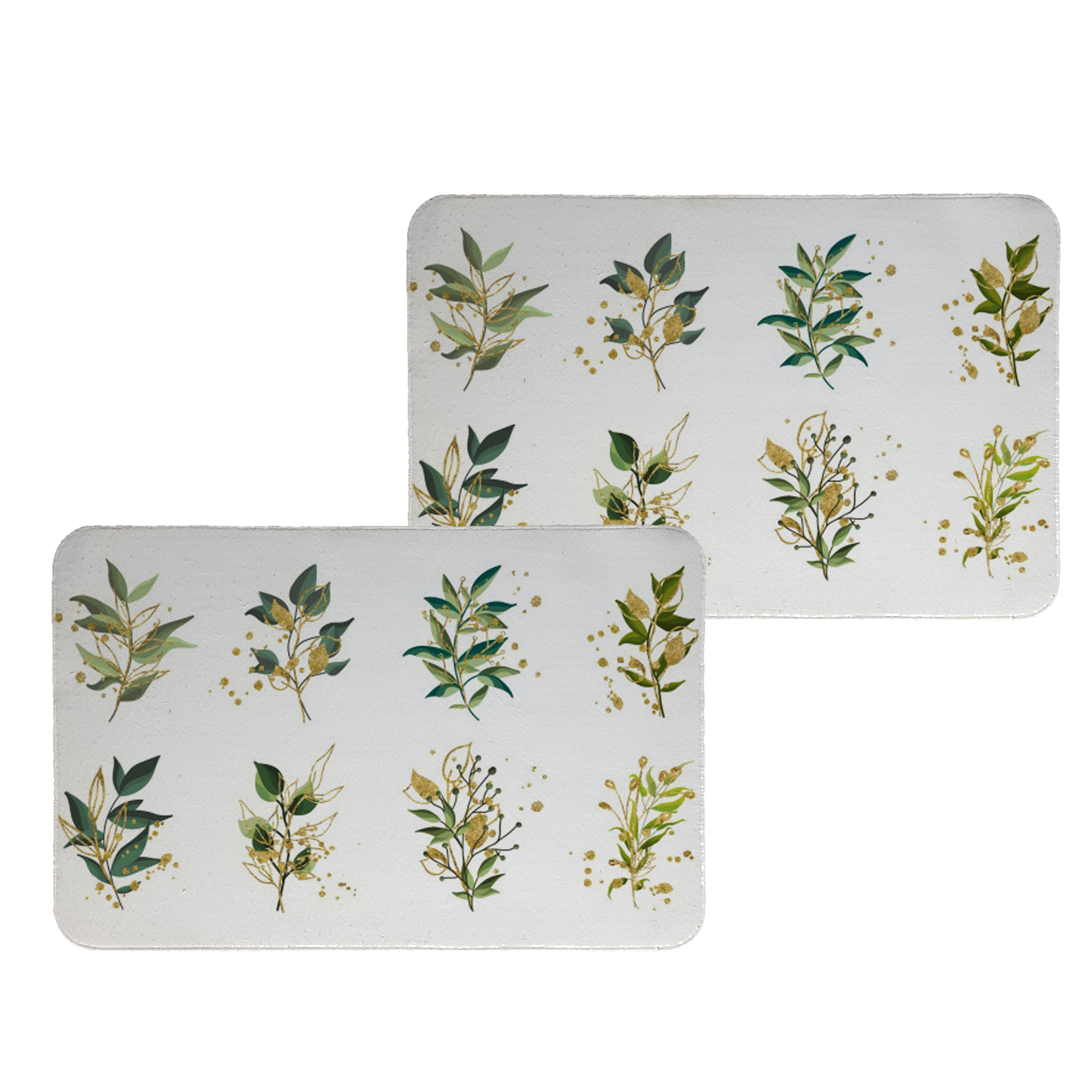 زیربشقابی طرح برگ کد 8110 مجموعه 2عددی