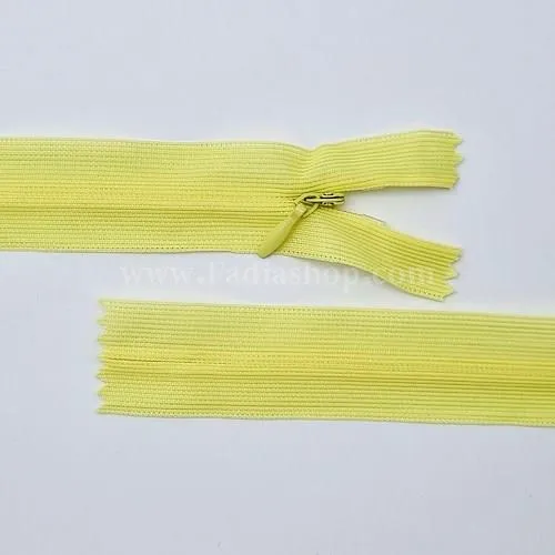 زیپ مخفی 20 زرد لیمویی054